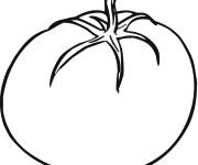 Coloriage Tomate cueillie