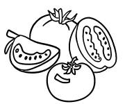 Coloriage Tomate en ligne