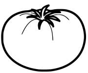 Coloriage Tomate facile