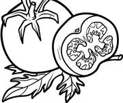 Coloriage Tomate fraiche &agrave; imprimer