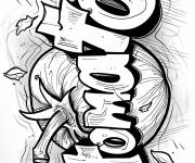 Coloriage Tomate Graffitti