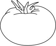 Coloriage Tomate l&eacute;gume ou fruit