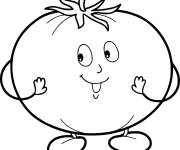 Coloriage Tomate pour enfants