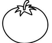 Coloriage Tomate simple