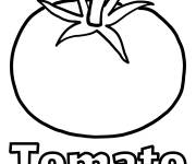 Coloriage Tomate tout simple