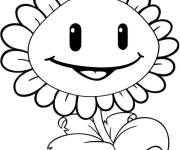 Coloriage La joie sur le visage de Tournesol