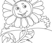 Coloriage Tournesol dans les prairies