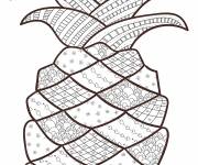 Coloriage Ananas adulte