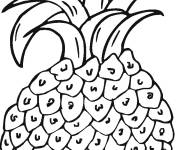Coloriage et dessins gratuit Ananas fruit d&eacute;licieux à imprimer