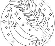 Coloriage Banane tropicale