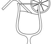 Coloriage Boisson tropicale simple