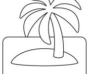 Coloriage &Eacute;moji de l'&icirc;le d&eacute;serte en ligne