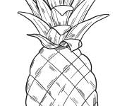 Coloriage Fruit Ananas