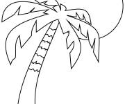 Coloriage et dessins gratuit &icirc;le et lune à imprimer