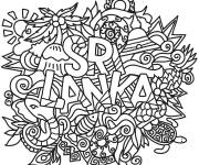 Coloriage Sri Lanka en griffonnages