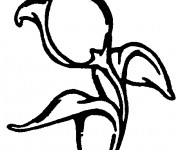 Coloriage Paysage de Tulipe