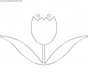Coloriage Une Petite Tulipe