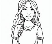 Coloriage Adolescente en ligne