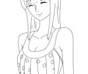 Coloriage et dessins gratuit Adolescente Nico Robin de l'anime One Piece à imprimer