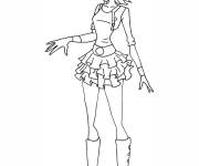 Coloriage et dessins gratuit Adolescente Selina de Winx Club à imprimer