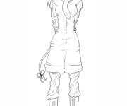 Coloriage et dessins gratuit Adolescente souris d'anime à imprimer