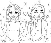 Coloriage BFF pour Adolescentes