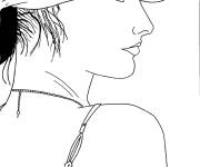 Coloriage Fille de 16 ans en d&eacute;colt&eacute;