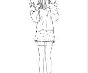 Coloriage Jeune ado mignonne