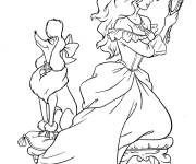 Coloriage Jeune princesse de Disney