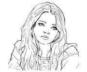 Coloriage Photo d'une fille ado