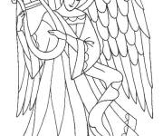 Coloriage Ange de Noel en ligne