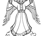 Coloriage Ange de Noel Talisman