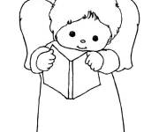 Coloriage Anges de Noel ps