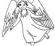 Coloriage Saint ange de Noel