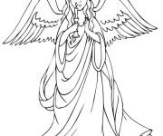 Coloriage Saint messager de No&euml;l