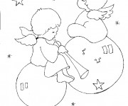 Coloriage Bébés Anges