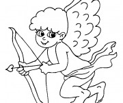 Coloriage Petit ange d'amour