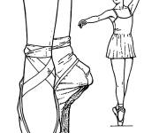 Coloriage Ballerine en tutu