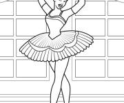 Coloriage Cendrillon en Ballerine