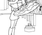 Coloriage La robe de danse de Barbie