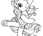 Coloriage Poney ballerine