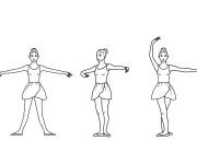 Coloriage Positions du ballet