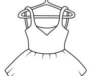 Coloriage Robe de Ballerine facile