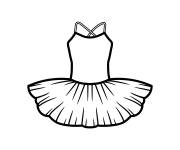 Coloriage Tutu de Ballerine