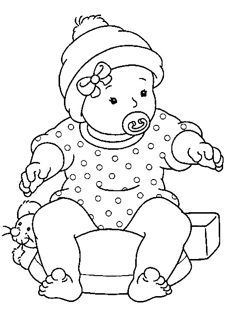 Coloriage Bebe Gratuit A Imprimer