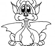 Coloriage B&eacute;b&eacute; Dragon