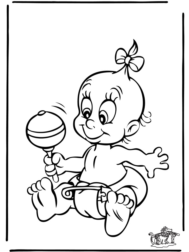 Coloriage Bebe Gratuit à Imprimer