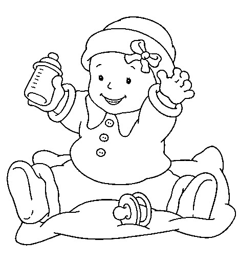 Coloriage Bebe Gratuit A Imprimer