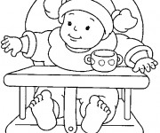 Coloriage et dessins gratuit Bébé fille à imprimer