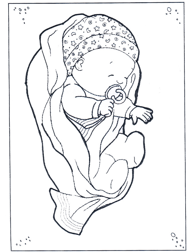 Coloriage Bébé et son biberon dessin gratuit à imprimer